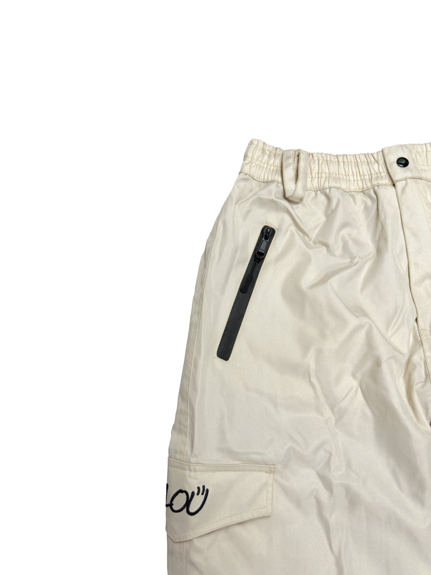 v-straight snowpants cream