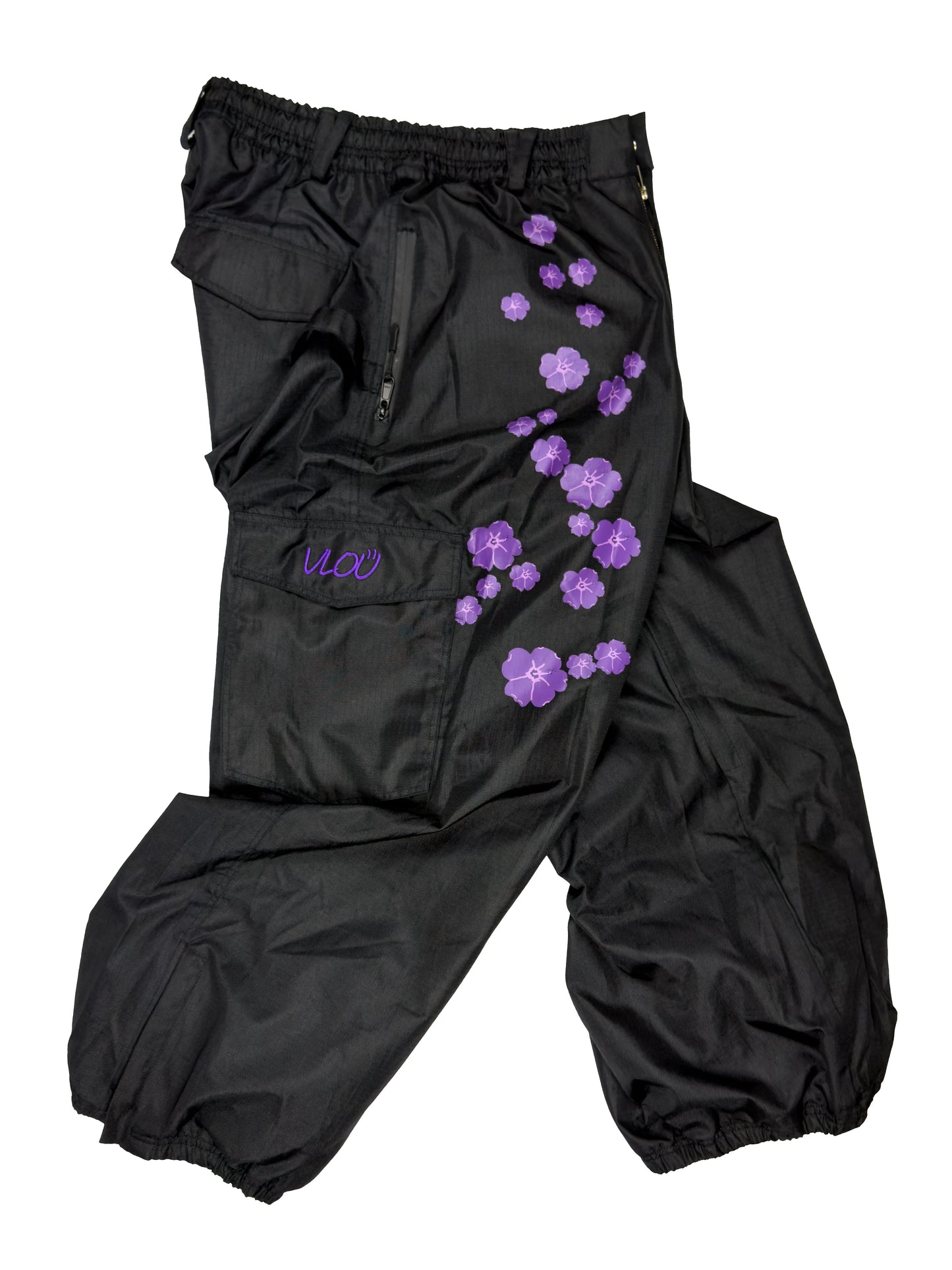 v-cargo snowpants purple hibiscus